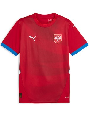 Serbia home jersey soccer uniform men's first sportswear football kit top shirt 2024-2025
